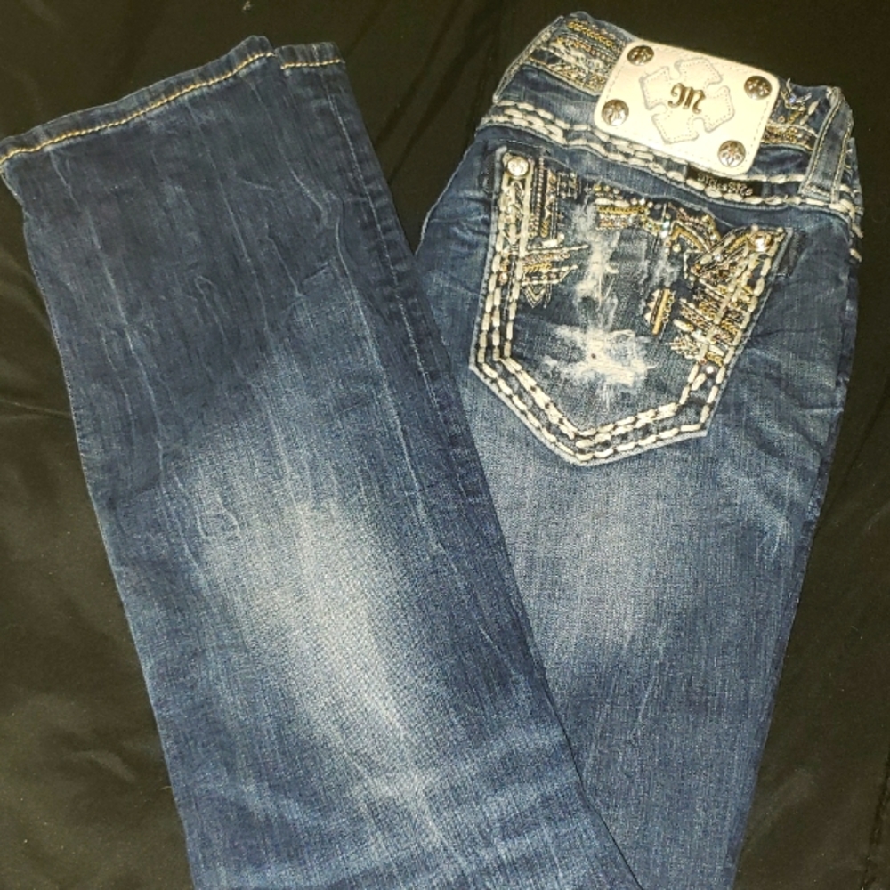 Miss me size 27 signature straight jeans